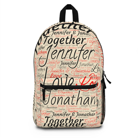 Custom Personalized Names Love Backpack