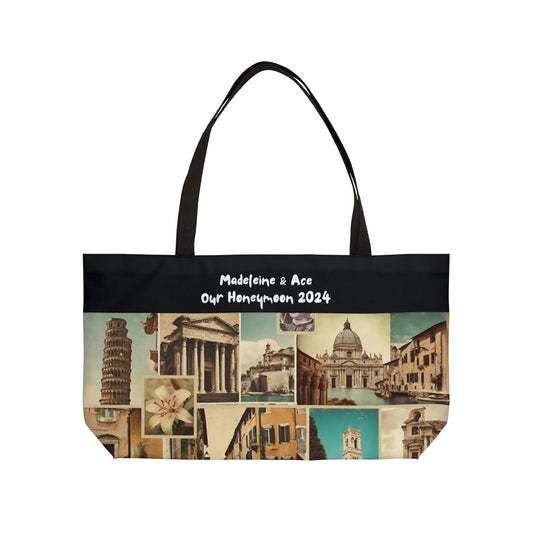 Custom Personalized Italy Weekender Tote Bag