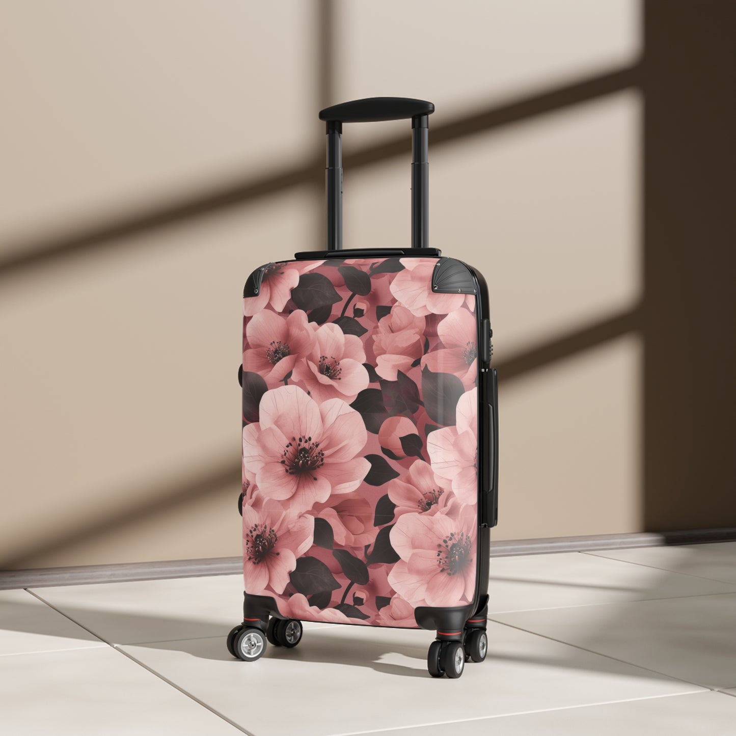 Floral Inspired Stylish & Unique Hard-Shell Suitcase: Durable, Lightweight, Expandable Luggage with 360° Swivel Wheels & Secure Lock for Fashion-Forward Travelers, Free US Shipping