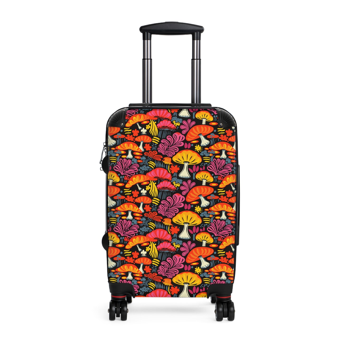 Vintage Mushrooms Stylish & Unique Hard-Shell Suitcase: Durable, Lightweight, Expandable Luggage with 360° Swivel Wheels & Secure Lock for Fashion-Forward Travelers, Free US Shipping