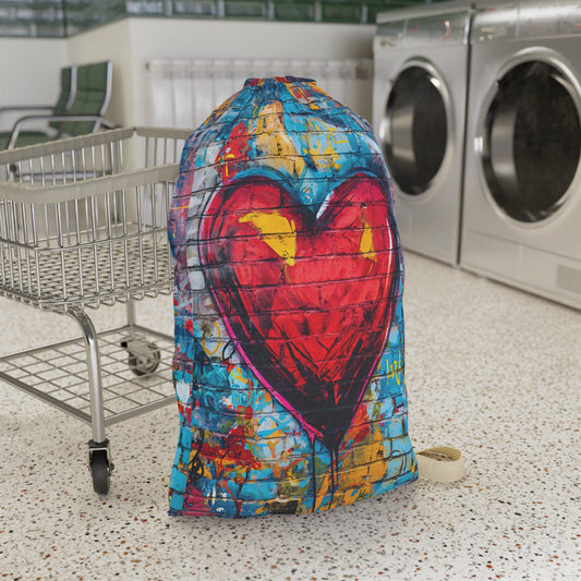Graffiti Heart Travel Laundry Bag