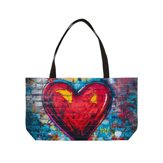 Graffiti Heart Weekender Tote Bag